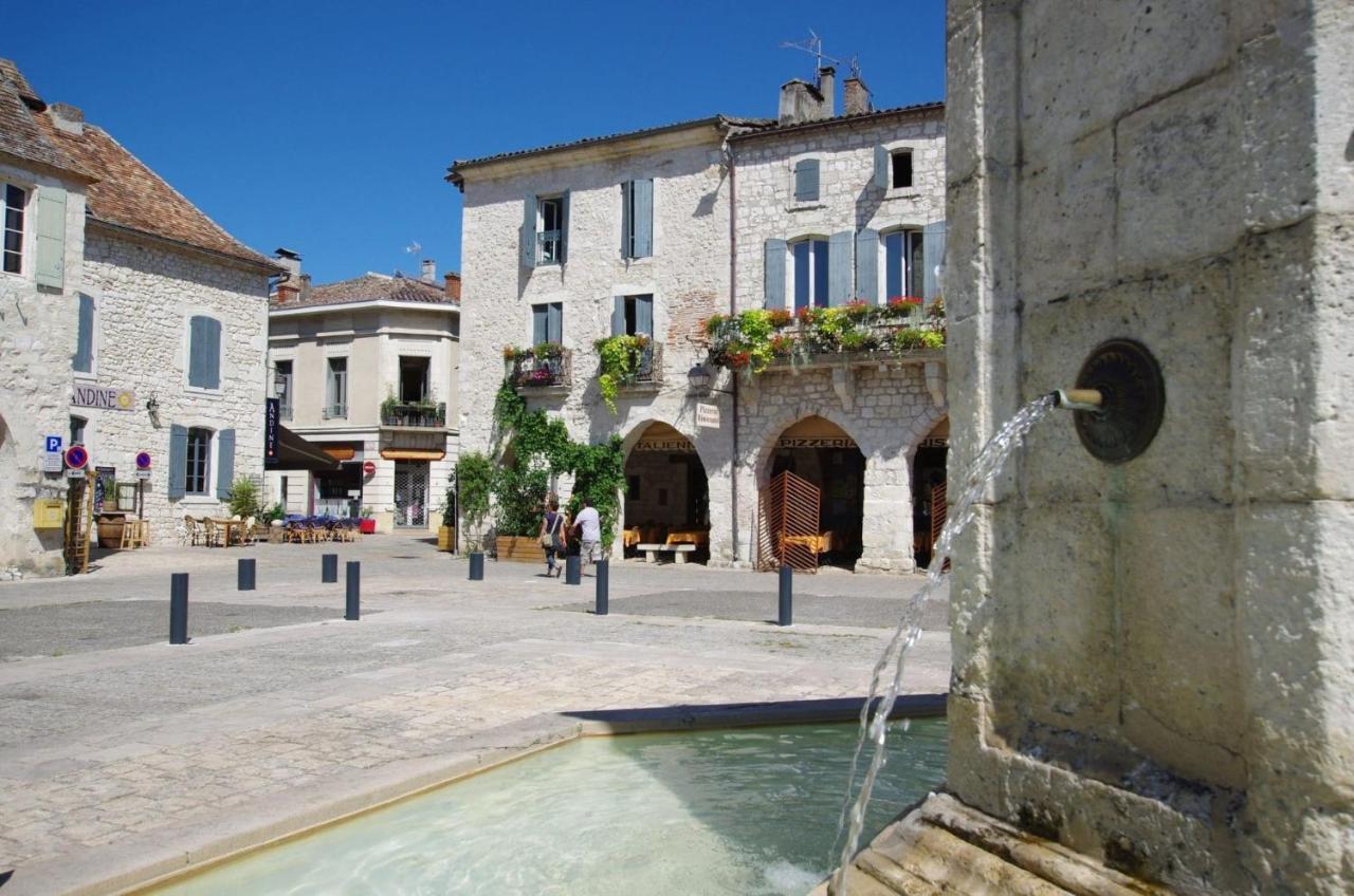 Gite La Canopee A Duras - Piscine 外观 照片